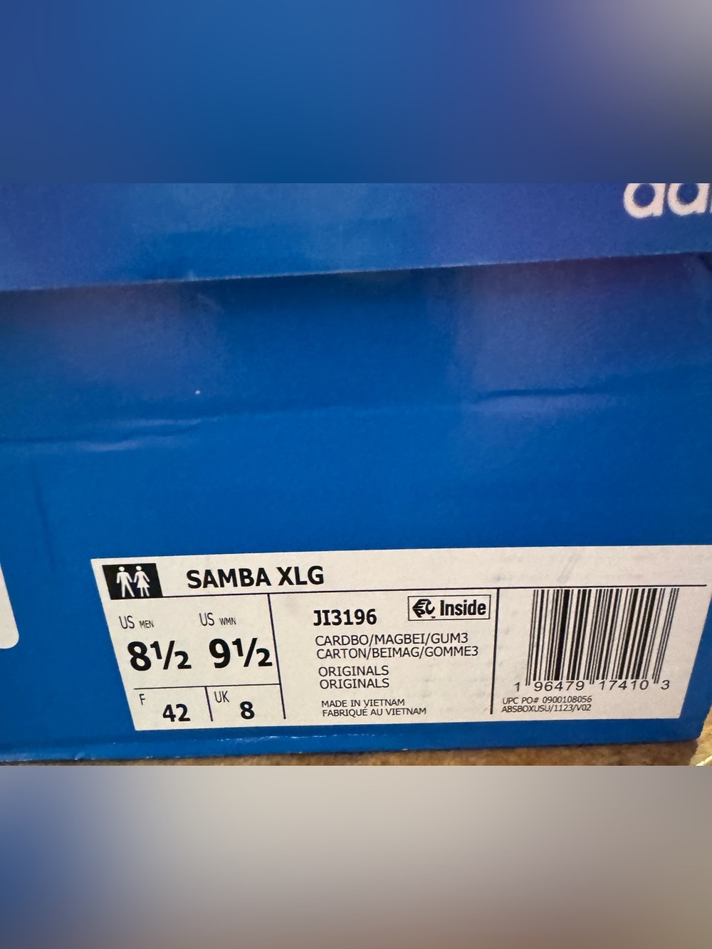 adidas Samba XLG Cardboard Magic Beige - Picture 4 of 10
